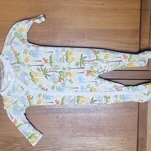 Gymboree 2006 JUNGLE SAFARI One Piece Footed Pajama Sleeper Sz 3-6M